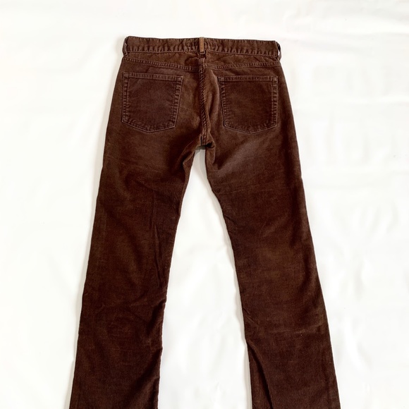 FCUK French Connection UK Sienna Brown Boot Cut Corduroy Pants - Picture 3 of 5